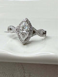 BelleAire 1.4 TCW Marquise Moissanite Ring, Sz 8