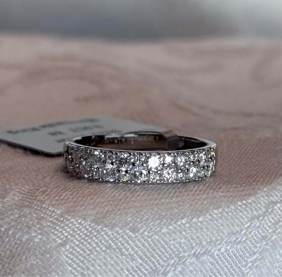 BelleAire Boutique Moissanite Band, .90 Ct, Sizes 8, 9, 10