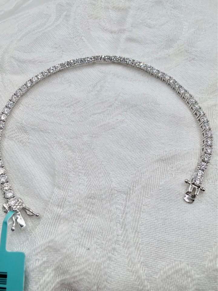 BelleAire 5.32 TCW 3mm Moissanite Tennis Bracelet, 7-1/2"