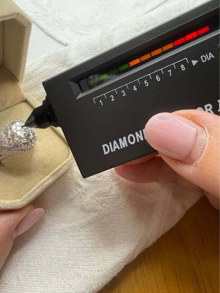BelleAire 8.3 TCW Moissanite Statement Ring, Sz 8