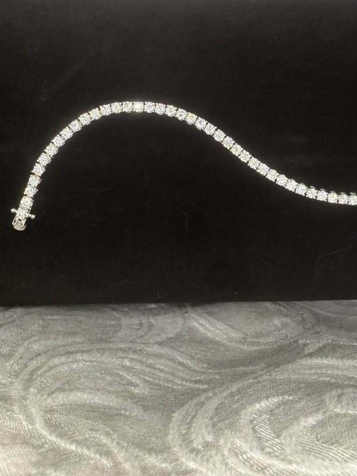 BelleAire 5.32 TCW 3mm Moissanite Tennis Bracelet, 7-1/2"