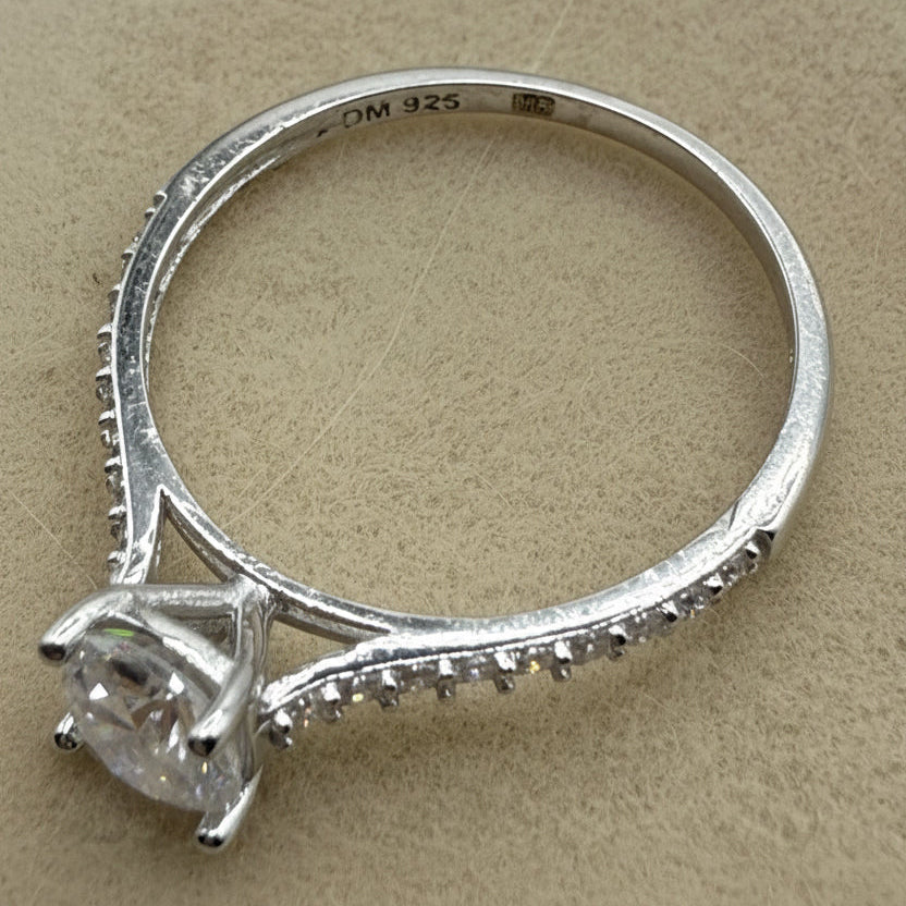 .75 CTW Moissanite Solitaire Ring, Size 7