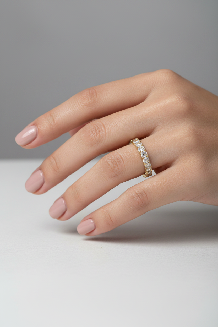 .75 CTW Moissanite Solitaire Ring, Size 7