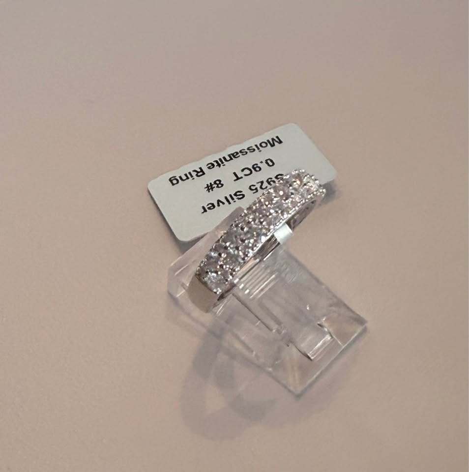 BelleAire Boutique Moissanite Band, .90 Ct, Sizes 8, 9, 10