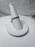 BelleAire Boutique 2mm Moissanite, 925 Sterling Silver Eternity Band, Sz 6, 7, 8, 9, 10