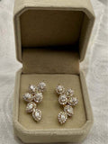 BelleAire 5.5 TCW Moissanite Earrings, Gold/925 Silver