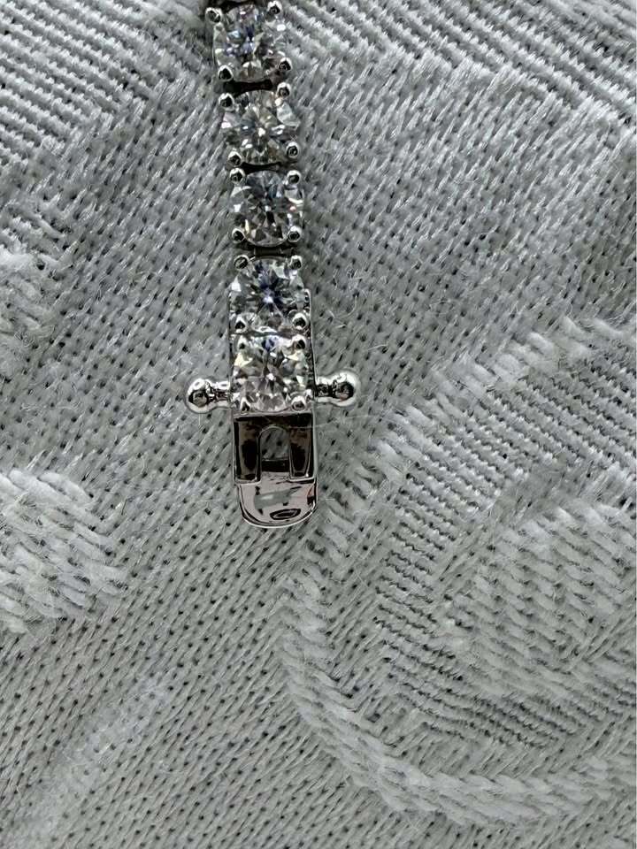 BelleAire 5.32 TCW 3mm Moissanite Tennis Bracelet, 7-1/2"