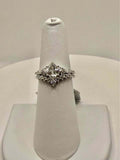 BelleAire Bridal Set, 1.8 TCW, Princess Cut, Kite Setting, Size 7