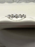 BelleAire Moissanite Eternity Band | 925 Silver | Sz 6, 7, 8, 9