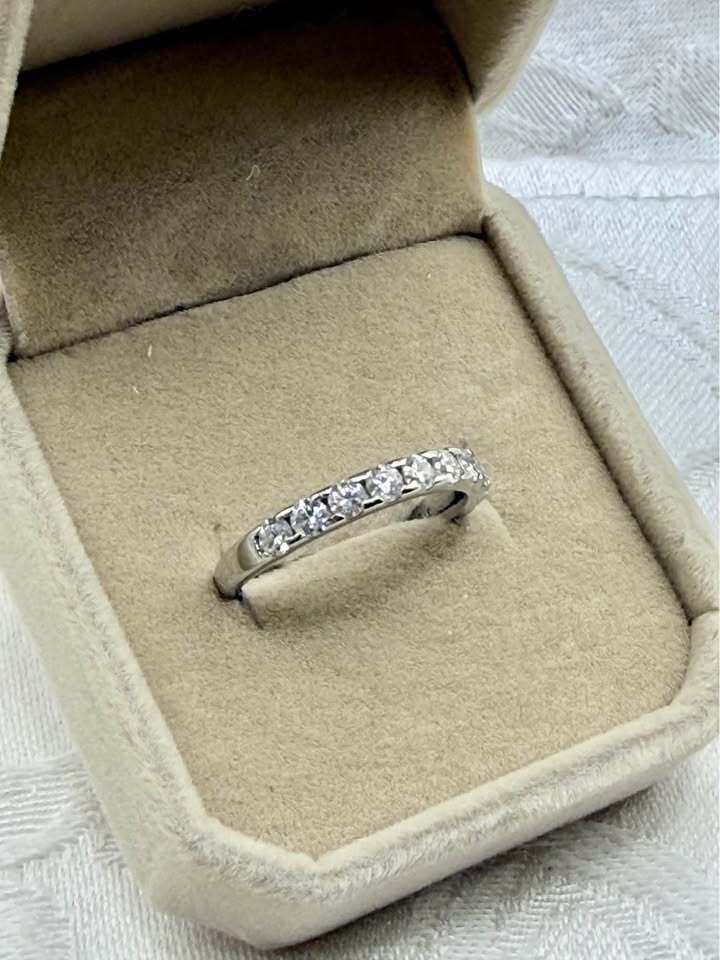 BelleAire Moissanite Stacking Rings sizes 7 and 8