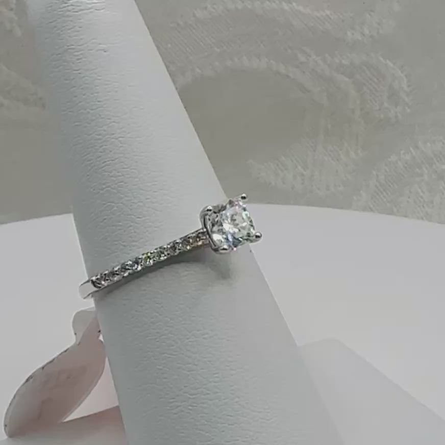 .75 CTW Moissanite Solitaire Ring, Size 7